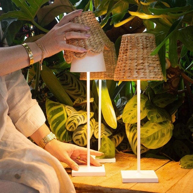 Contemporary Poldina Wicker Shade - For Poldina Pro and Poldina Mini - Empire Water Hyacinth For Sale - Image 3 of 6