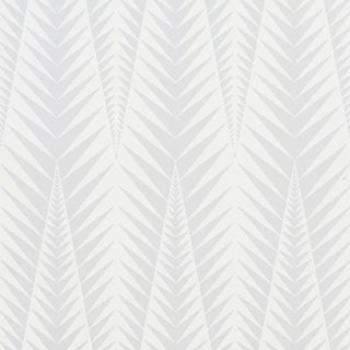 Sample - Schumacher x Neisha Crosland Zebra Wallpaper in Dove Grey For Sale