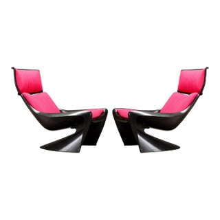 President' Fiberglass Lounge Chairs by Steen Ostergaard for Cado, 1968, Signed - A Pair For Sale