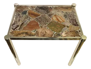 Mid 20th Century Grand Tour Style Marble Pattern in Resin Drink or Side Table