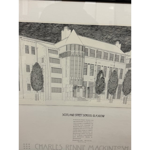 Charles Rennie Mackintosh Glasgow School of Art Poster Print, Frame For Sale - Image 11 of 12