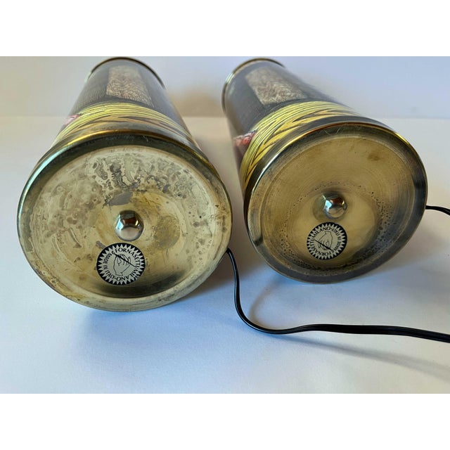 Metal Fornasetti Vintage Table Lamps, a Pair For Sale - Image 7 of 7