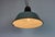 Industrial Petrol Enamel Factory Lamp with Cast Iron Top, 1960s For Sale - Image 10 of 18