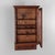Traditional Walnut Hanging Curio Cabinet 20thC For Sale - Image 3 of 12
