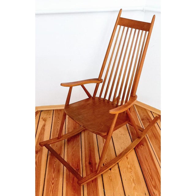 Rocking chair Holesov, Czechoslovakia 60s, Vintage, Retro. It combines modernity and timeless style. The armchair is...