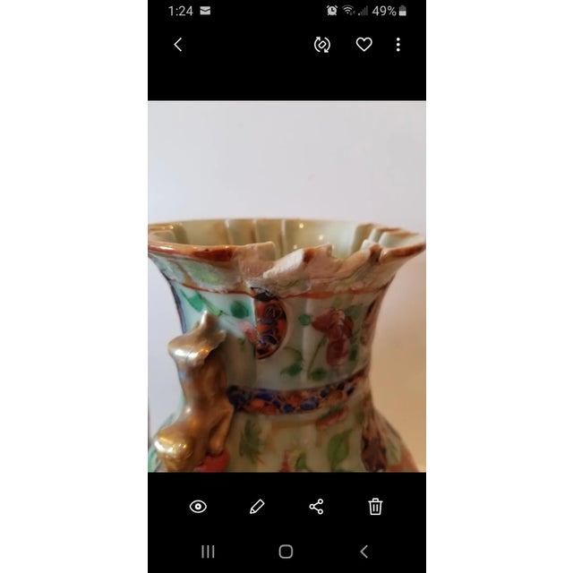 Chinese Antique Chinese Porcelain Vases - a Pair For Sale - Image 3 of 10