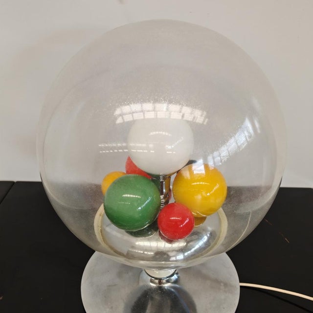 Barbarella Model Glass Globe Lamp by Angelo Brotto for Esperia, 1960s For Sale - Image 12 of 18