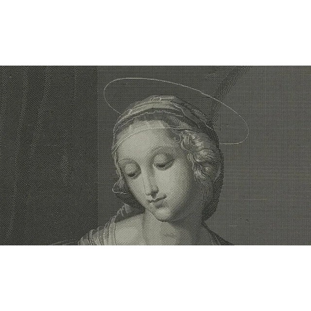 Nargeot after Raphael, Madonna and Child, 1878, Stipple Engraving For Sale - Image 3 of 10