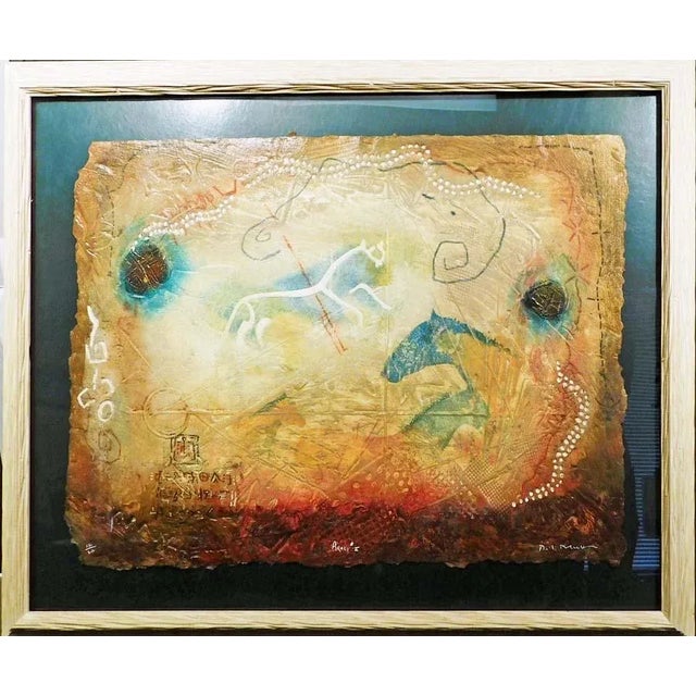 David Dodsworth "Altamira I" Hand Signed Color Screen Serigraph For Sale - Image 9 of 9