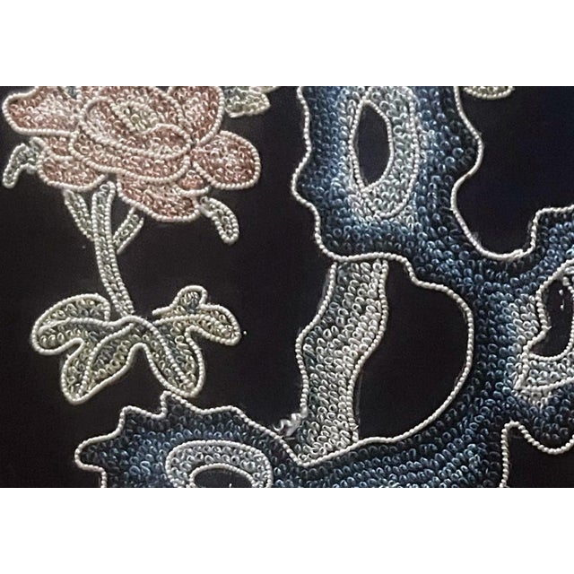 Framed Chinese Antique Textile Qing Dynasty Provenance For Sale - Image 9 of 15