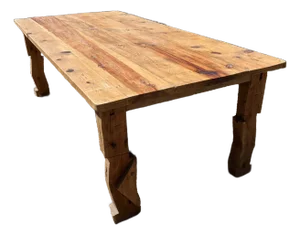 Large Hand Made Pine Farm Table