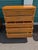 Attractive highboy dresser from the Drexel Cascade bedroom set line. Walnut finish with a lovely defined grain, metal...