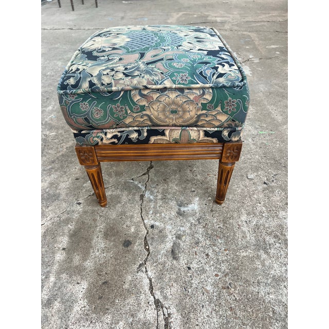 French 19th Century Louis XVI Walnut Stool / Upholstery Seat For Sale - Image 6 of 11