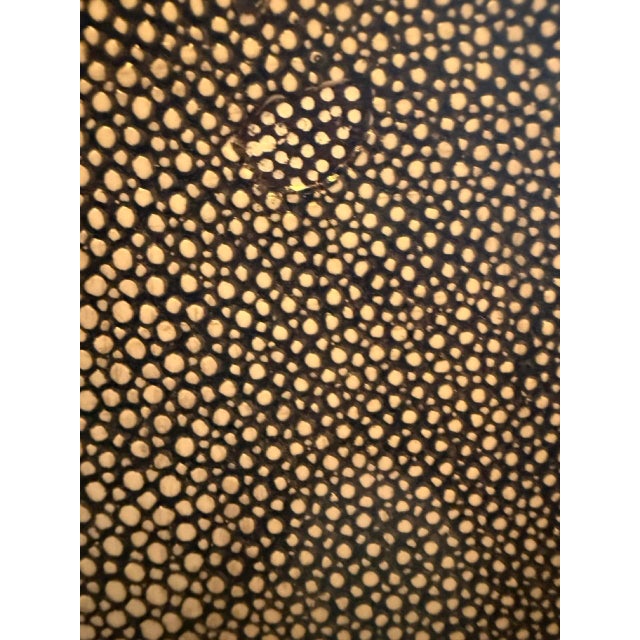 Made Goods Dario Faux Shagreen Nightstands (Pair), Attributed For Sale - Image 13 of 16