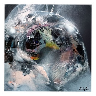 Ovidiu Kloska, the Enigma of the Glowing Dark, Acrylics on Canvas For Sale