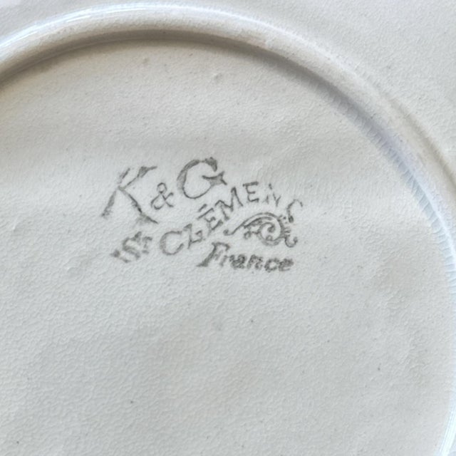 Antique French St. Clément Luneville Asparagus Plate – Sold Individually For Sale - Image 9 of 9