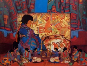 Late 20th Century "Mi Gente" Signed Amado Pena Poster