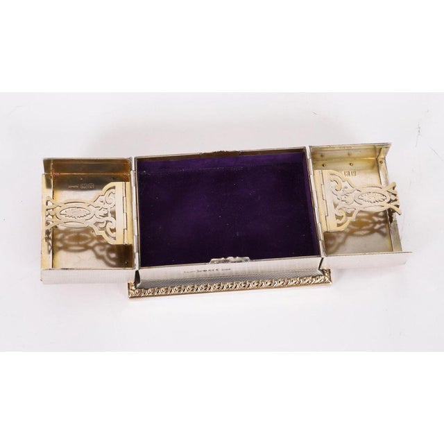 Antique Sterling Silver Playing Card Box Casket from Asprey, 1912 For Sale - Image 6 of 18