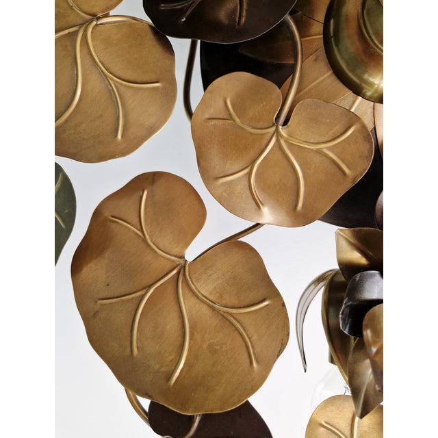 Maison Jansen Hollywood Regency Style Brass Ceiling Light from Maison Jansen, 1970s For Sale - Image 4 of 13