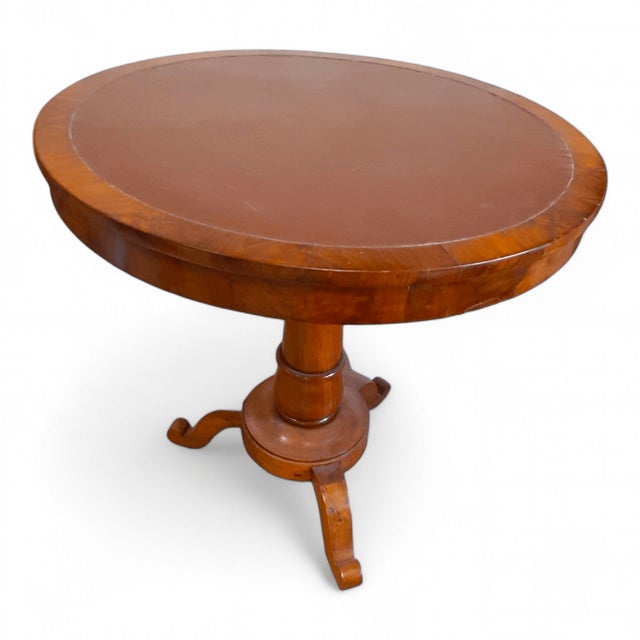 Louis Philippe Style Table in Walnut Veneer, 1830 For Sale - Image 14 of 18