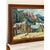 1970s Vintage Framed Mountain Town Landscape Painting, Rustic Village Scene With Alpine Peaks For Sale - Image 5 of 8