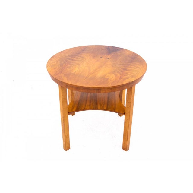 Mid-20th-century Art Deco table, Poland. In very good condition, after professional renovation. Dimensions: height 60 cm /...