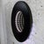 Late 20th Century Modern to Postmodern Infinity Vortex Wall Mirror Round Black Laminate Frame For Sale - Image 10 of 18