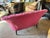 French Provincial 19th Century French Napoleon III Button-Tufted Fuchsia Brushed Cotton Settee For Sale - Image 3 of 10