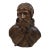 Antique Expressive Woodcarving, Bust Depicting a Monk or Male Saint, Ca. 1800 For Sale
