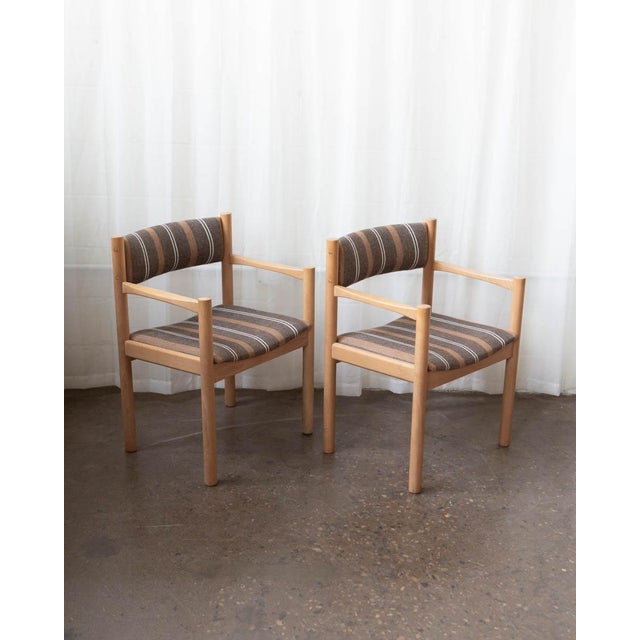 1970s Beech and Wool Dining Chairs Style of Børge Mogensen - Set of 10 For Sale In Columbus - Image 6 of 18