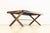 Mid Century Modern Chrome and Blue Strap Bench Milo in Baughman Style For Sale - Image 9 of 10