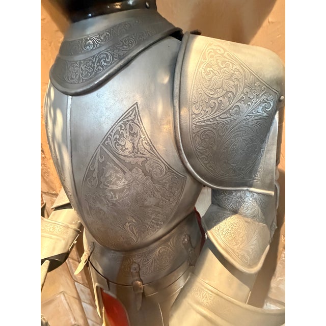 Late 20th Century 15th Century Renaissance Suit of Armour and Sword (Decorative Replicas For Sale - Image 5 of 8