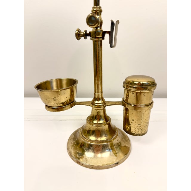 Antique Brass Shaving Mirror For Sale - Image 10 of 13