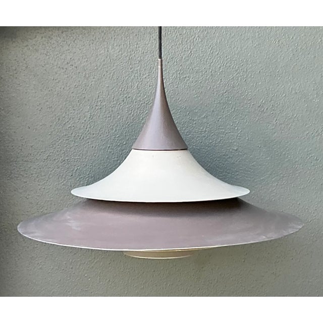 Vintage Scandinavian Tiered Pendant Lamp For Sale In West Palm - Image 6 of 12