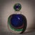 Blue Mid-Century Modern Murano Glass Perfume Bottle, Italy, 1990s For Sale - Image 8 of 9