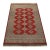 Bokhara Jaldar Rug 4’1” X 6′ Red Wool Tribal Hand-Knotted Oriental Carpet For Sale