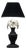 Table Lamp with Floral Metal Relief For Sale
