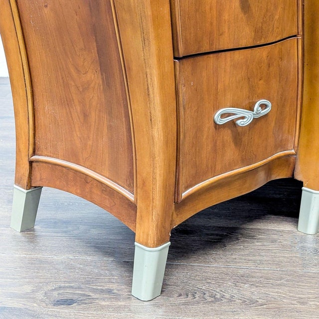 Michael Amini Elegant Wood Dresser With Mirror and Multiple Drawers For Sale - Image 10 of 13