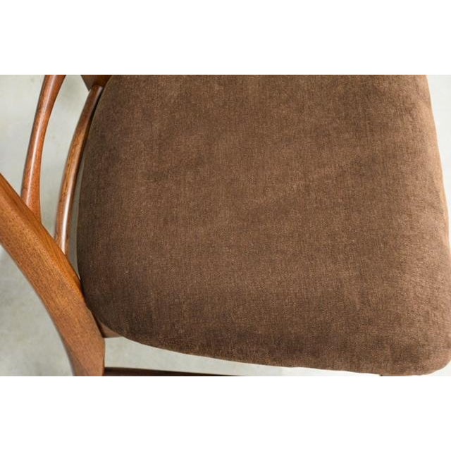 Brown 1960s Danish Modern Teak Lis Dining Chairs by Koefoeds Hornslet - Set of 6 For Sale - Image 8 of 9