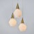 1960s Opaline Glass and Brass Chandelier Attributed to Mauri Almari for Idman For Sale - Image 12 of 13