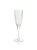 Transitional Pescara White Dot Champagne Flutes - Pink, Set of 4 For Sale - Image 3 of 4