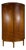 Mid-Century Modern Teak Corner Cabinet with Doors For Sale