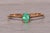 The Seafoam: Vivid Pear Shaped Natural Emerald in Yellow Gold For Sale - Image 9 of 11