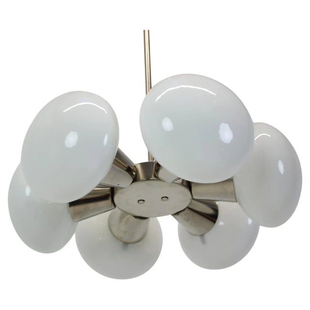 Mid-Century Czech Chandelier, 1970s For Sale - Image 9 of 9