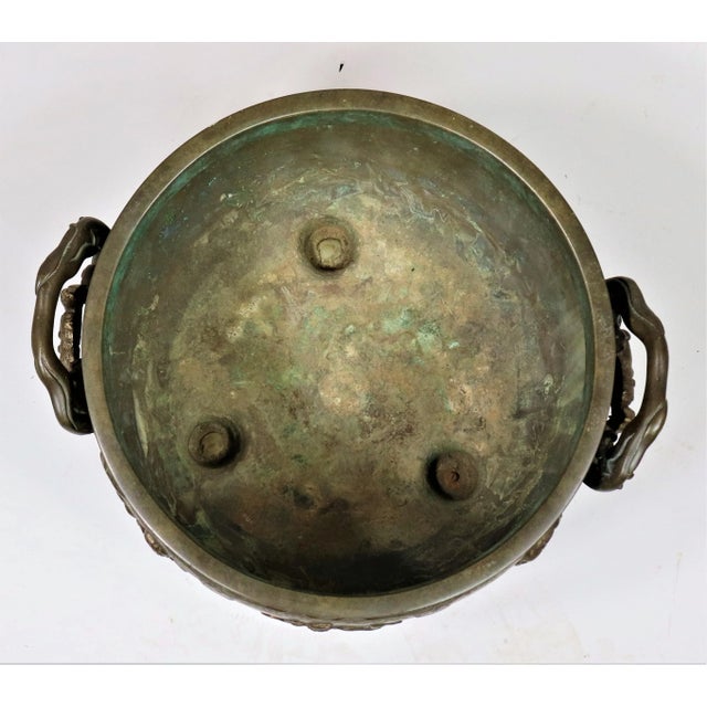 19th Century Japanese Bronze Jardinière For Sale - Image 9 of 11