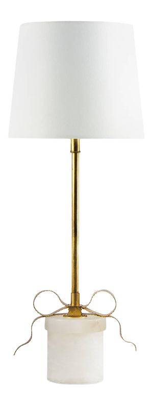 Southern Living Ribbon Steel Table Lamp, Gold