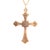 Early 20th Century Antique Victorian 10k Gold Engraved Cross Pendant for a Necklace For Sale - Image 5 of 14