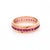 18 Carat Gold and Synthetic Ruby Eternity Wedding Band For Sale - Image 4 of 4