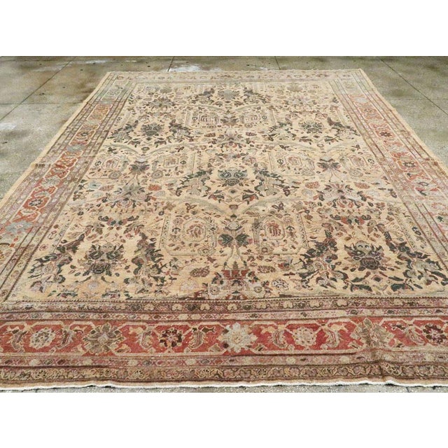 Early 20th Century Galerie Shabab Collection Early 20th Century Persian Mahal Carpet For Sale - Image 5 of 10