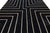 Textile Modern Geometric Kilim Wool Rug With Architectural Line Art & Crimson Accents For Sale - Image 7 of 12